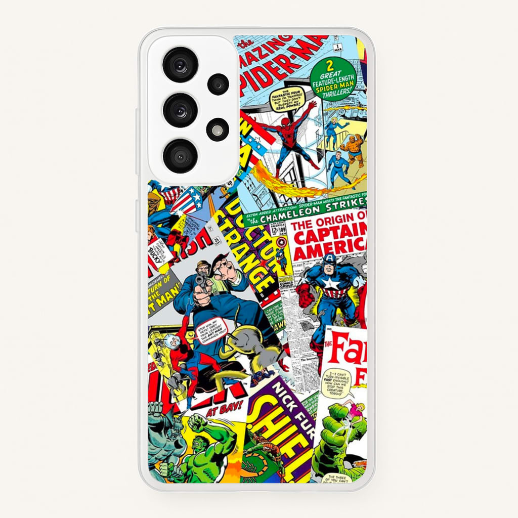 Superhero Comic Comics Pattern - Phone Case for Galaxy A53