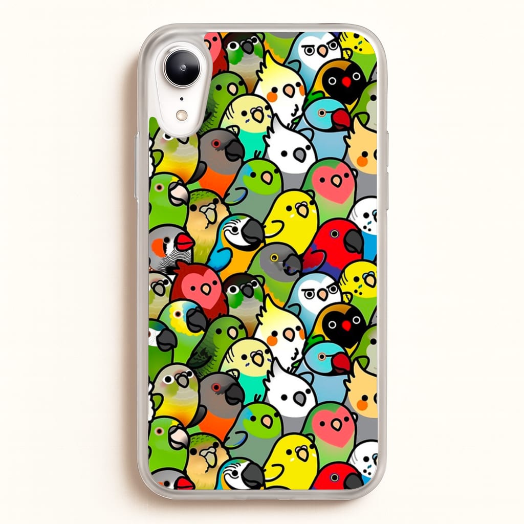 Everybirdy Pattern - Phone Case for iPhone XR