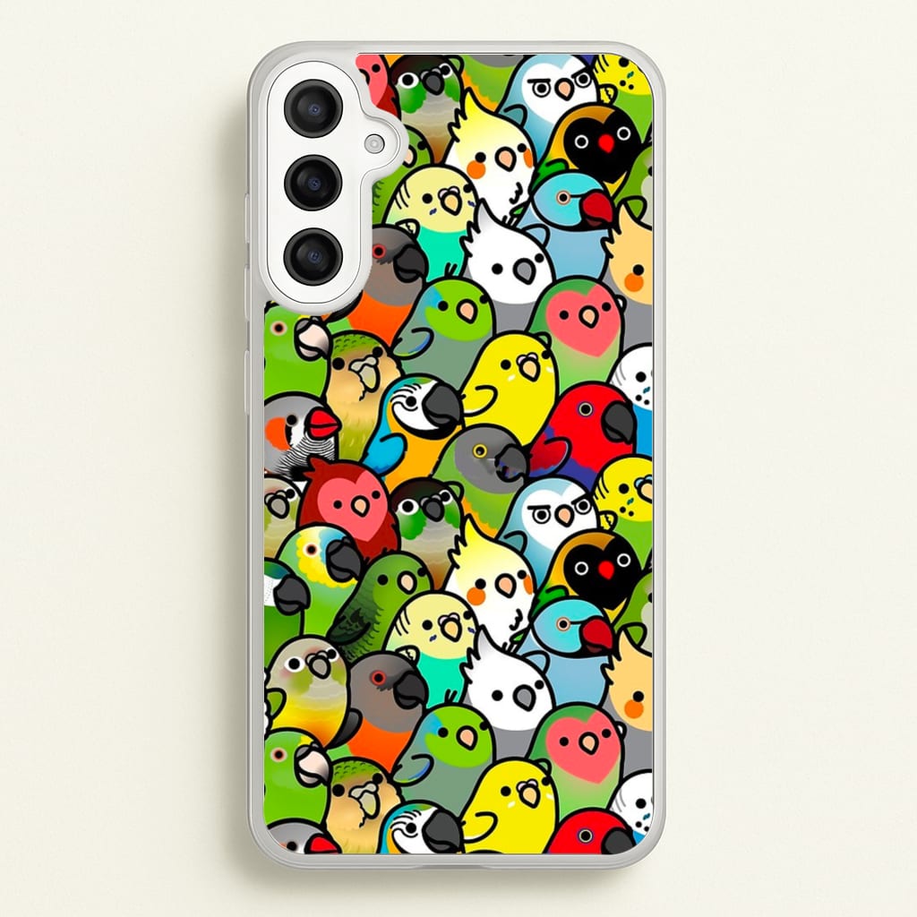 Everybirdy Pattern - Phone Case for Galaxy A34