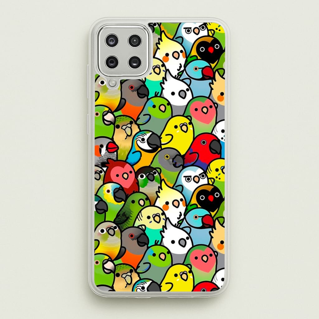Everybirdy Pattern - Phone Case for Galaxy A12