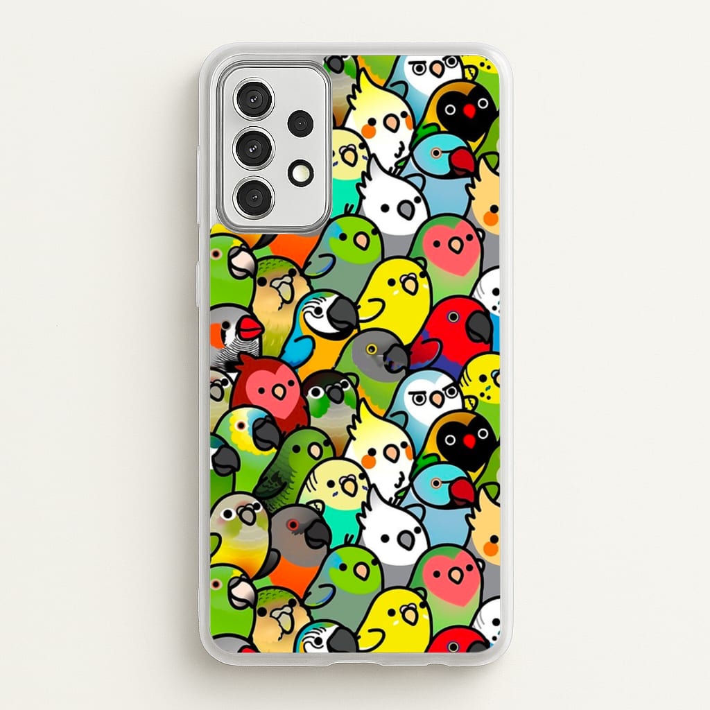 Everybirdy Pattern - Phone Case for Galaxy A52 / A52s