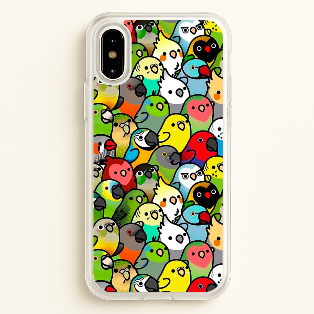 Everybirdy Pattern - Phone Case for iPhone X / XS
