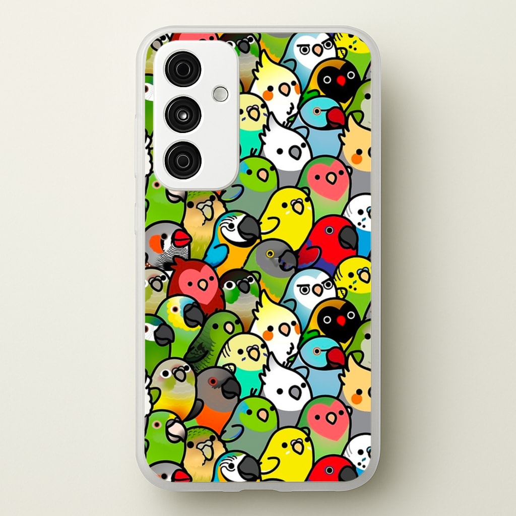 Everybirdy Pattern - Phone Case for Galaxy A55