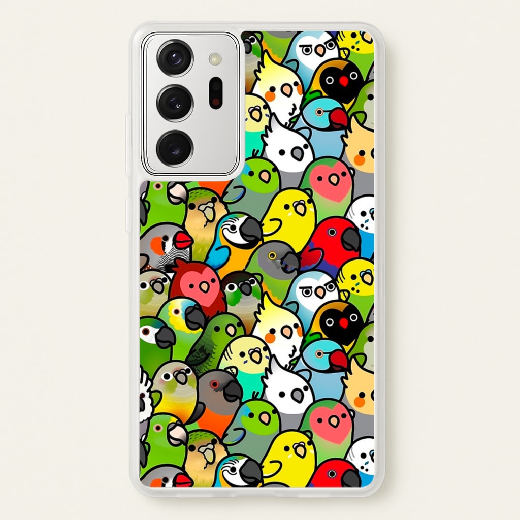 Everybirdy Pattern - Phone Case for Galaxy Note 20 Ultra