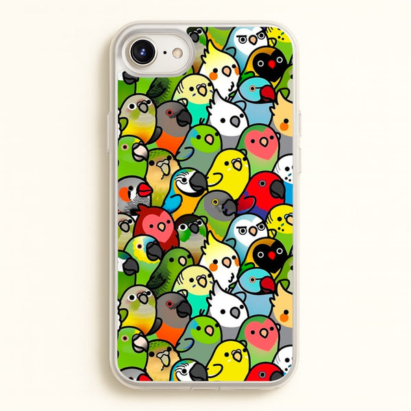 Everybirdy Pattern - Phone Case for iPhone 6 Plus / 7 Plus / 8 Plus