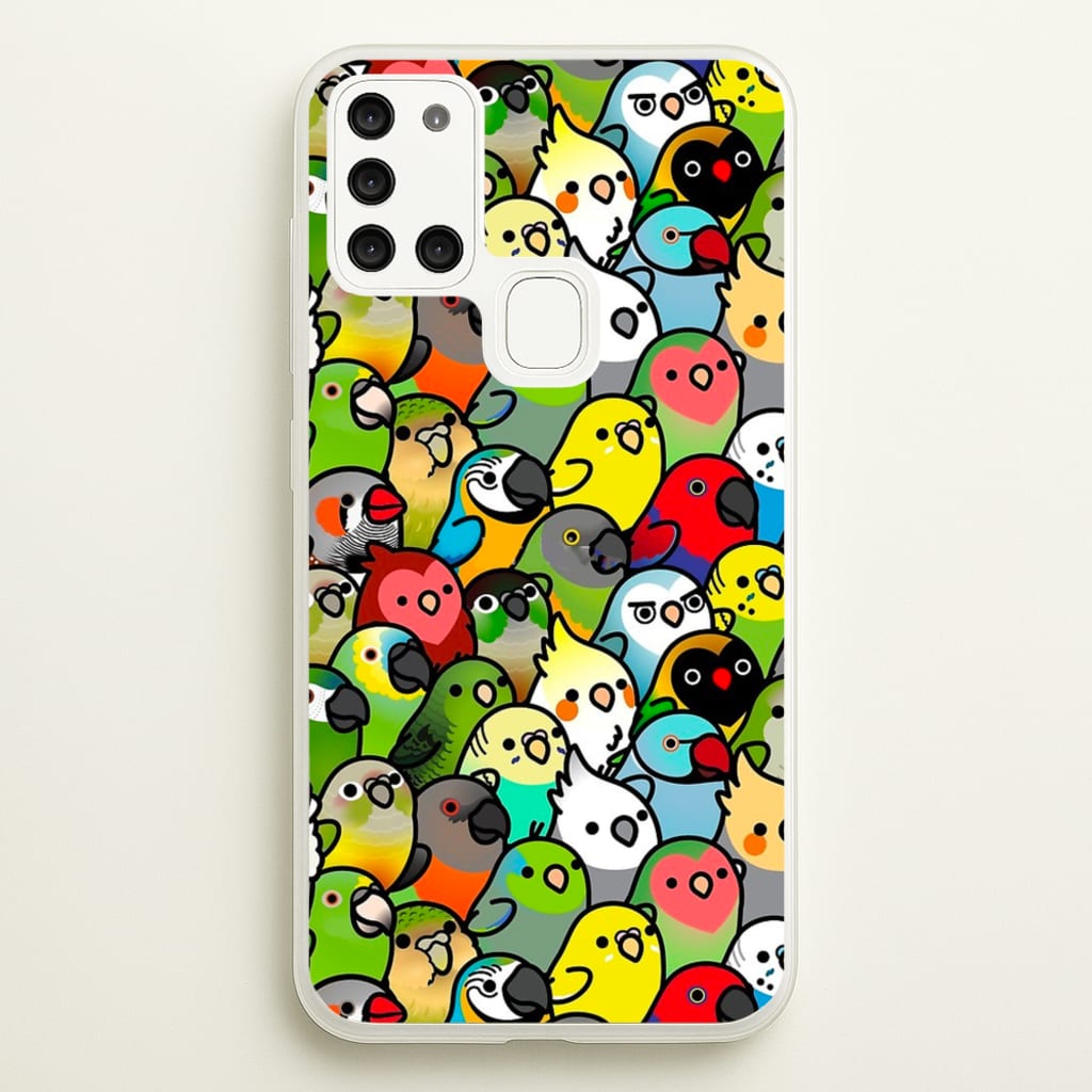 Everybirdy Pattern - Phone Case for Galaxy A21s