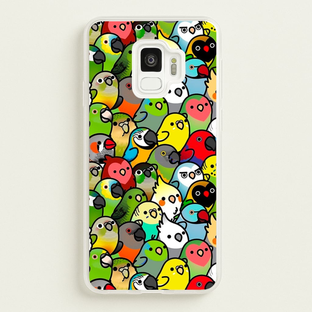 Everybirdy Pattern - Phone Case for Galaxy S9
