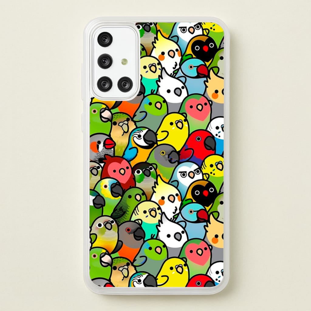 Everybirdy Pattern - Phone Case for Galaxy A71