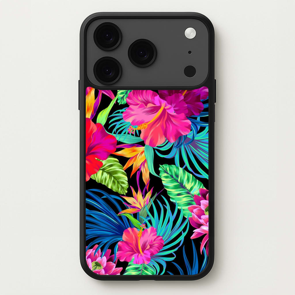 Colourful Hibiscus Pattern Phone Case for iPhone 17 Pro Max