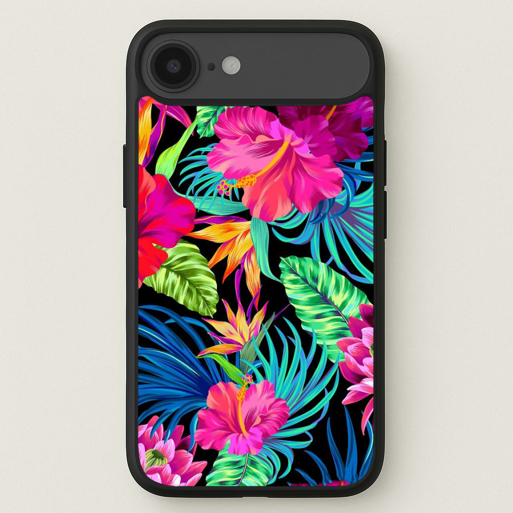 Colourful Hibiscus Pattern Phone Case for iPhone 17 Air