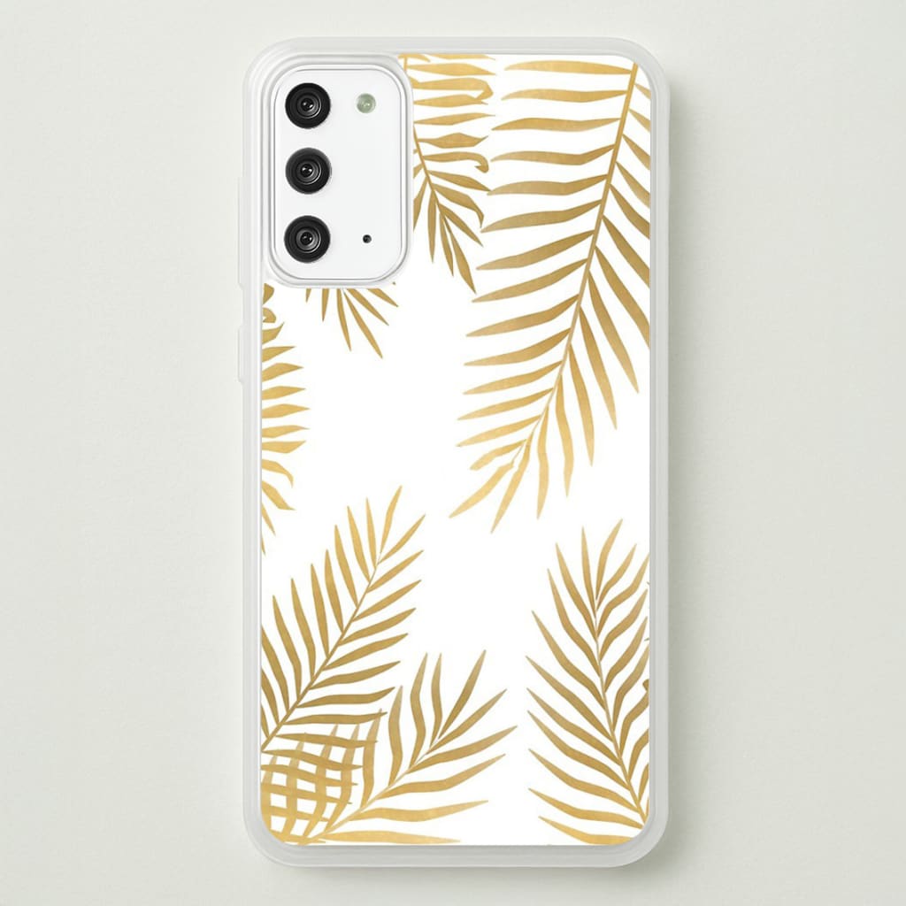 Gold Palm Leaf Pattern - Phone Case for Galaxy Note 20