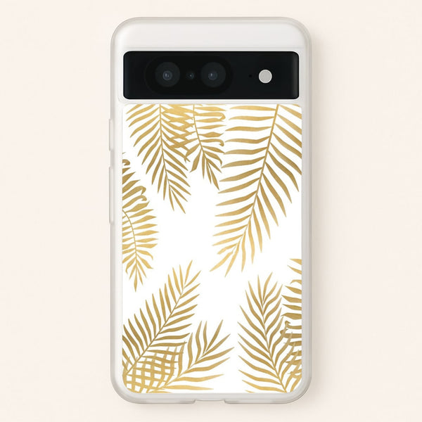 Gold Palm Leaf Pattern - Phone Case for Google Pixel 8