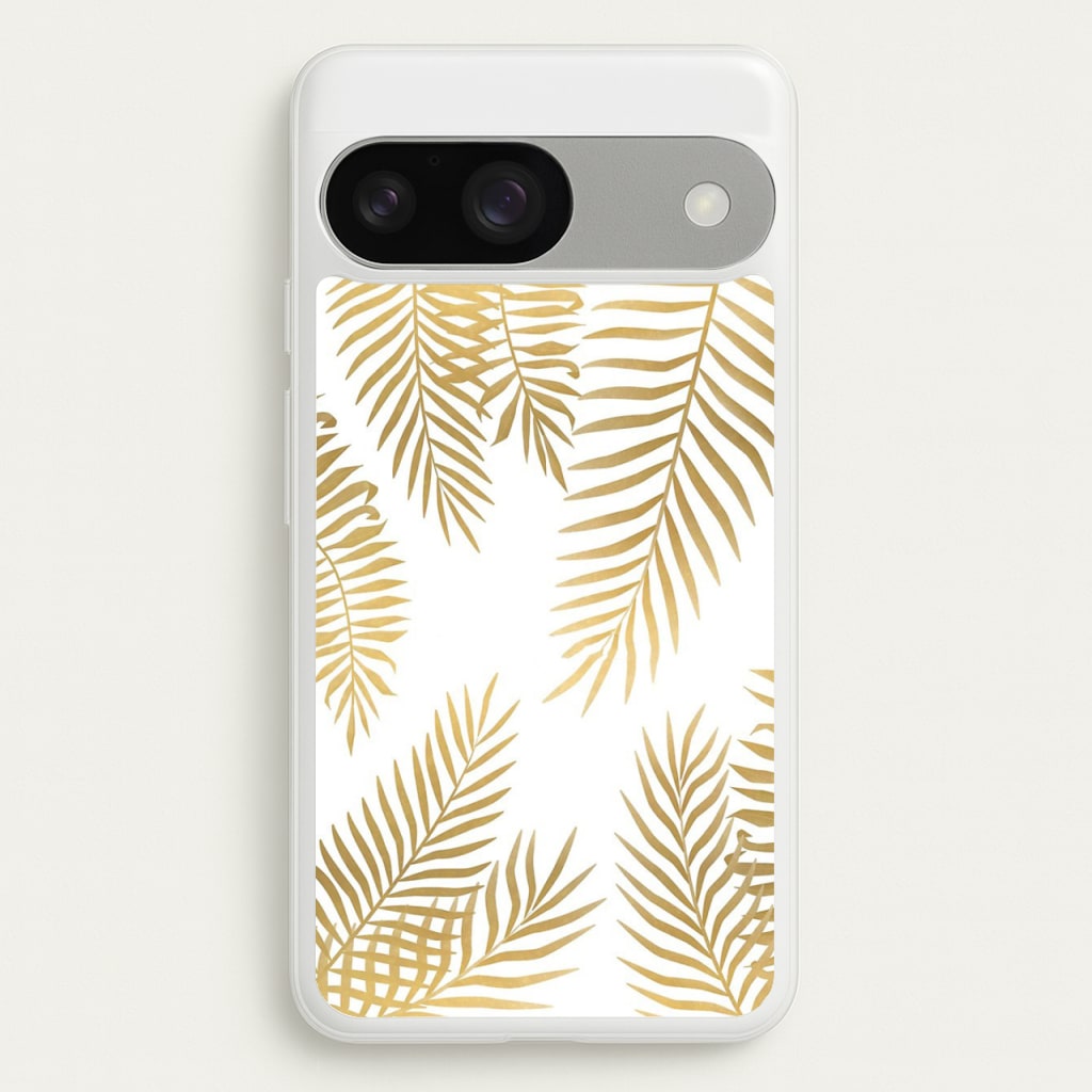 Gold Palm Leaf Pattern - Phone Case for Google Pixel 9 / 9 Pro