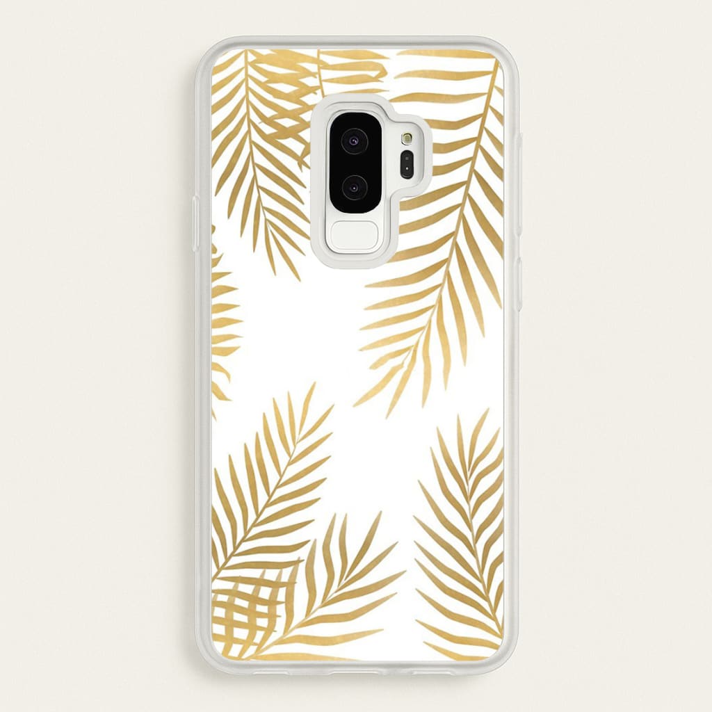 Gold Palm Leaf Pattern - Phone Case for Galaxy S9 Plus