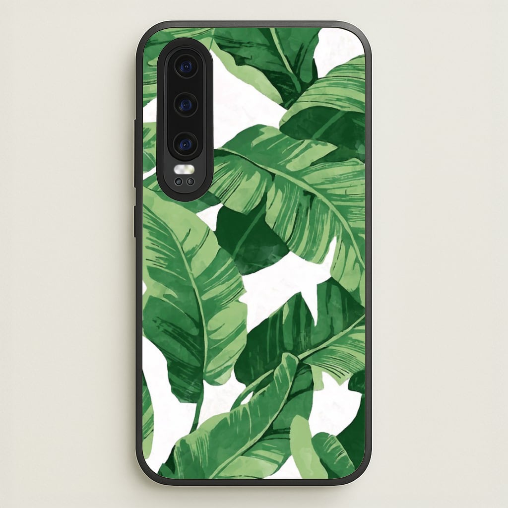 Tropical Banana Leaf Pattern - Phone Case for Huawei P30
