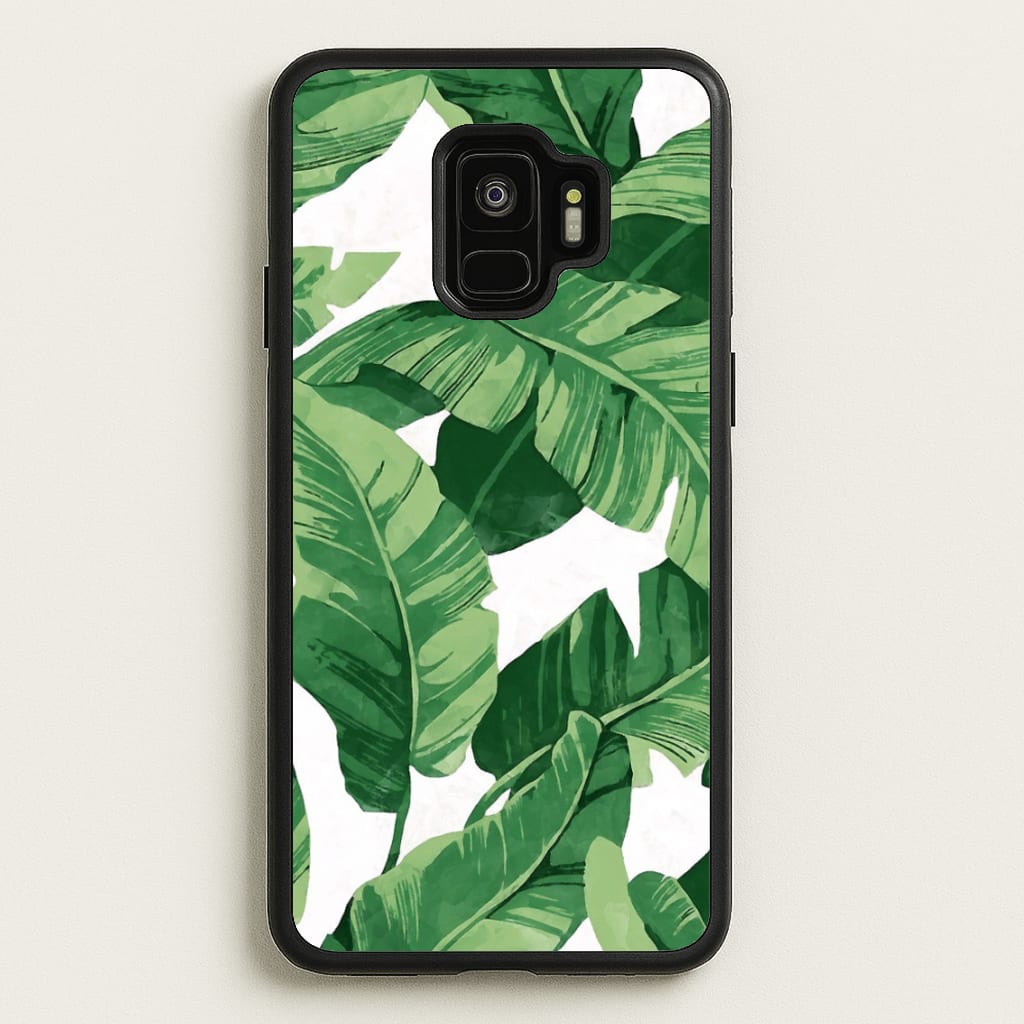 Tropical Banana Leaf Pattern - Phone Case for Galaxy S9