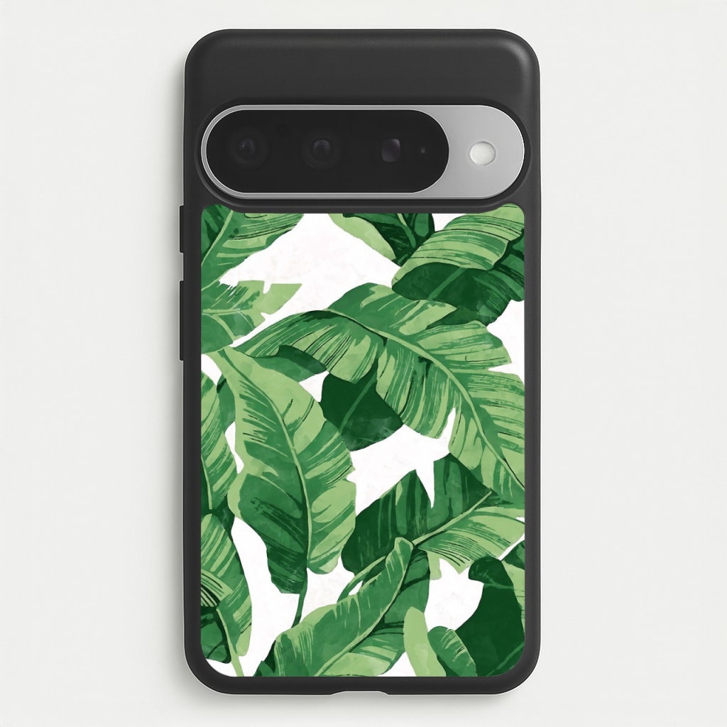 Tropical Banana Leaf Pattern Phone Case for Google Pixel 10 Pro XL