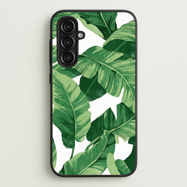 Tropical Banana Leaf Pattern - Phone Case for Galaxy A16