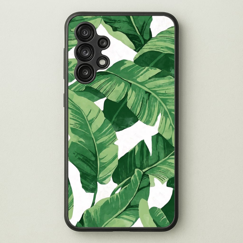 Tropical Banana Leaf Pattern - Phone Case for Galaxy A13