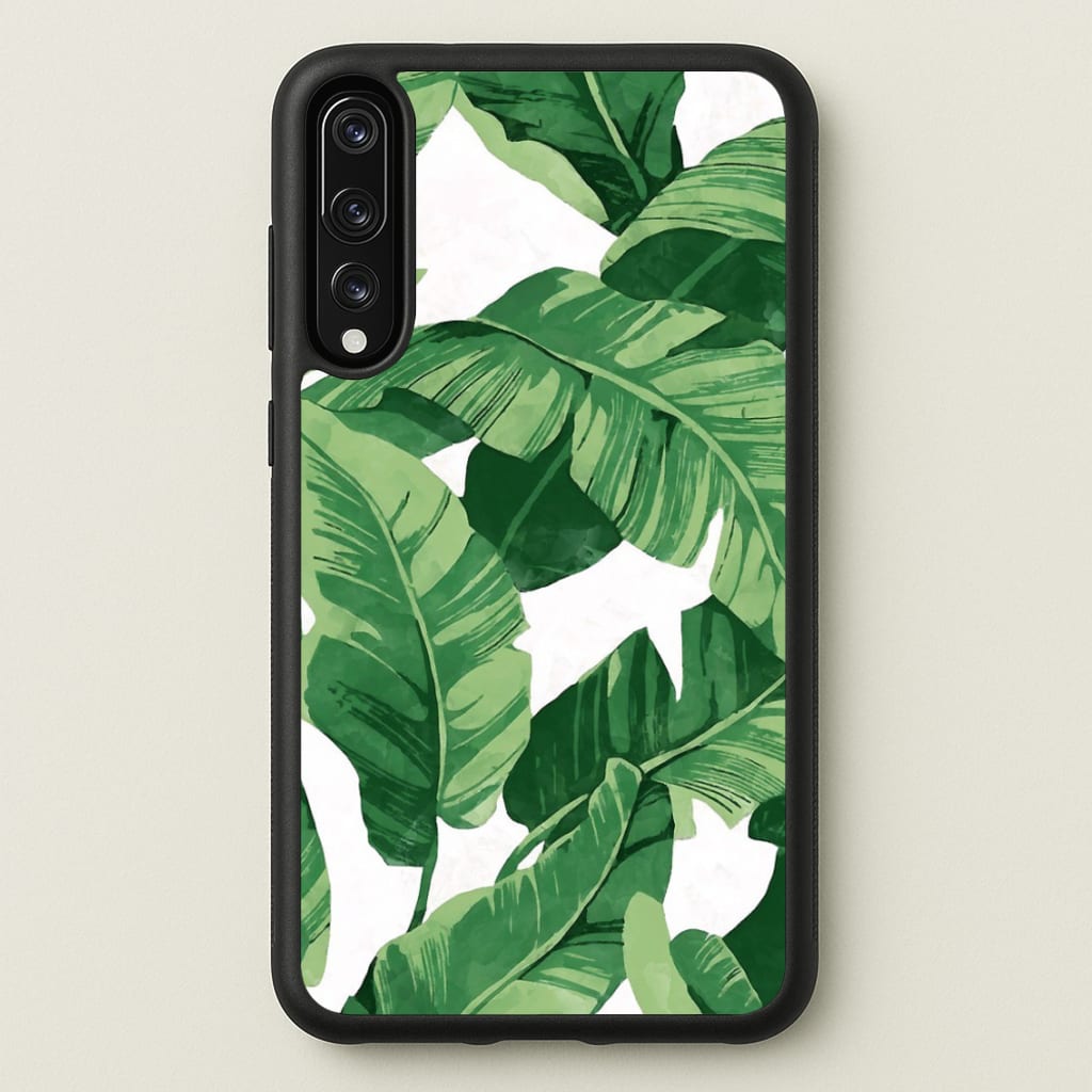 Tropical Banana Leaf Pattern - Phone Case for Huawei P20 Pro