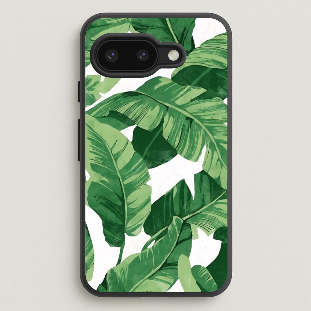 Tropical Banana Leaf Pattern - Phone Case for Google Pixel 9a