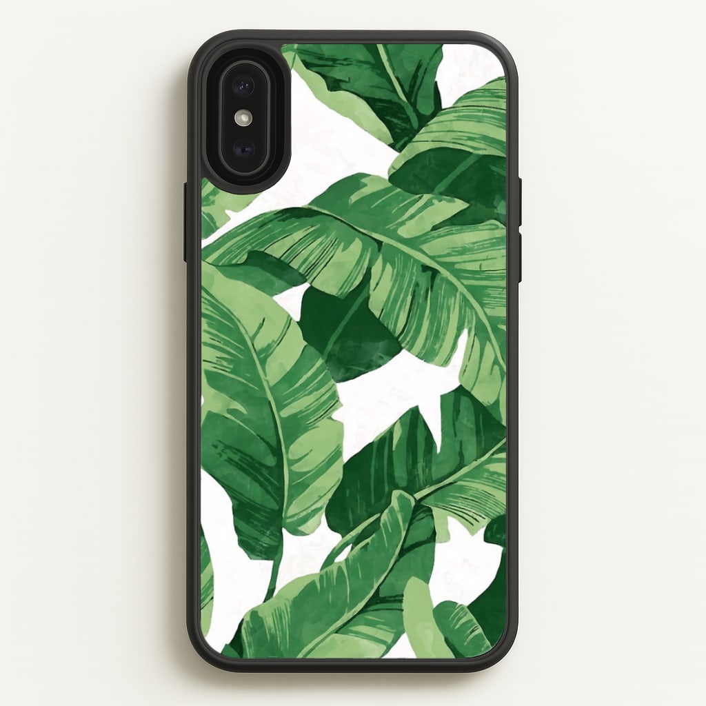 Tropical Banana Leaf Pattern - Phone Case for iPhone XS Max