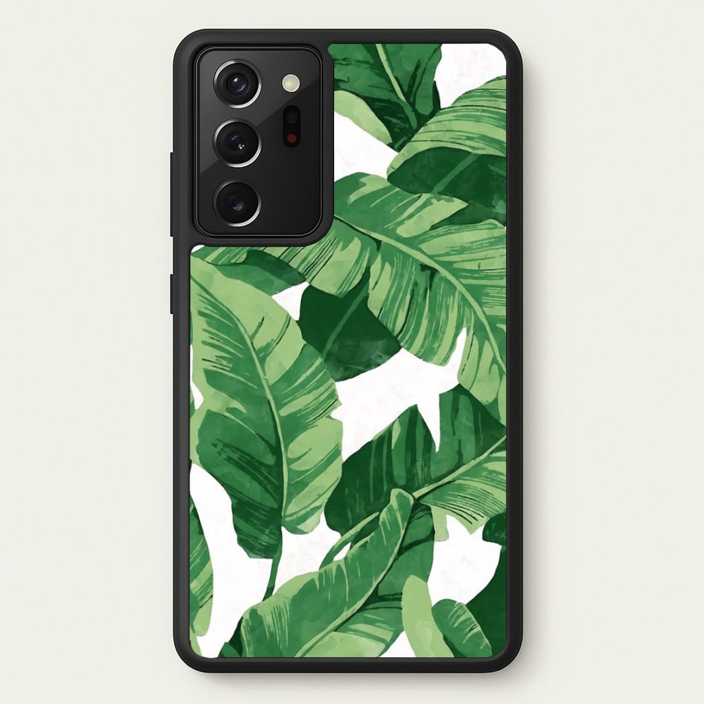 Tropical Banana Leaf Pattern - Phone Case for Galaxy Note 20 Ultra
