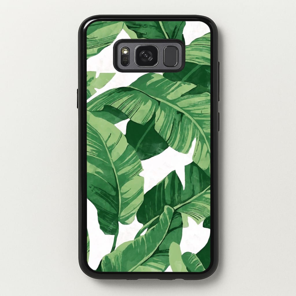 Tropical Banana Leaf Pattern - Phone Case for Galaxy S8 Plus