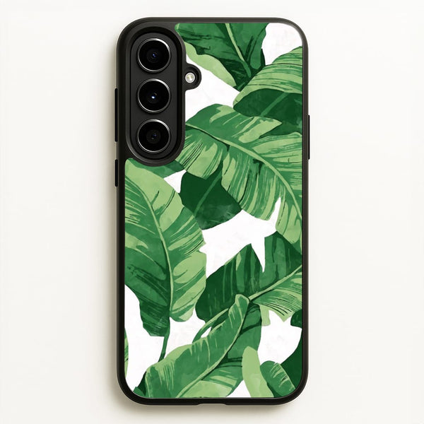 Tropical Banana Leaf Pattern - Phone Case for Galaxy A56