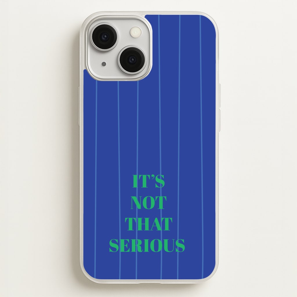It's Not That Serious Stripes - Patterns Phone Case for iPhone 13 Mini