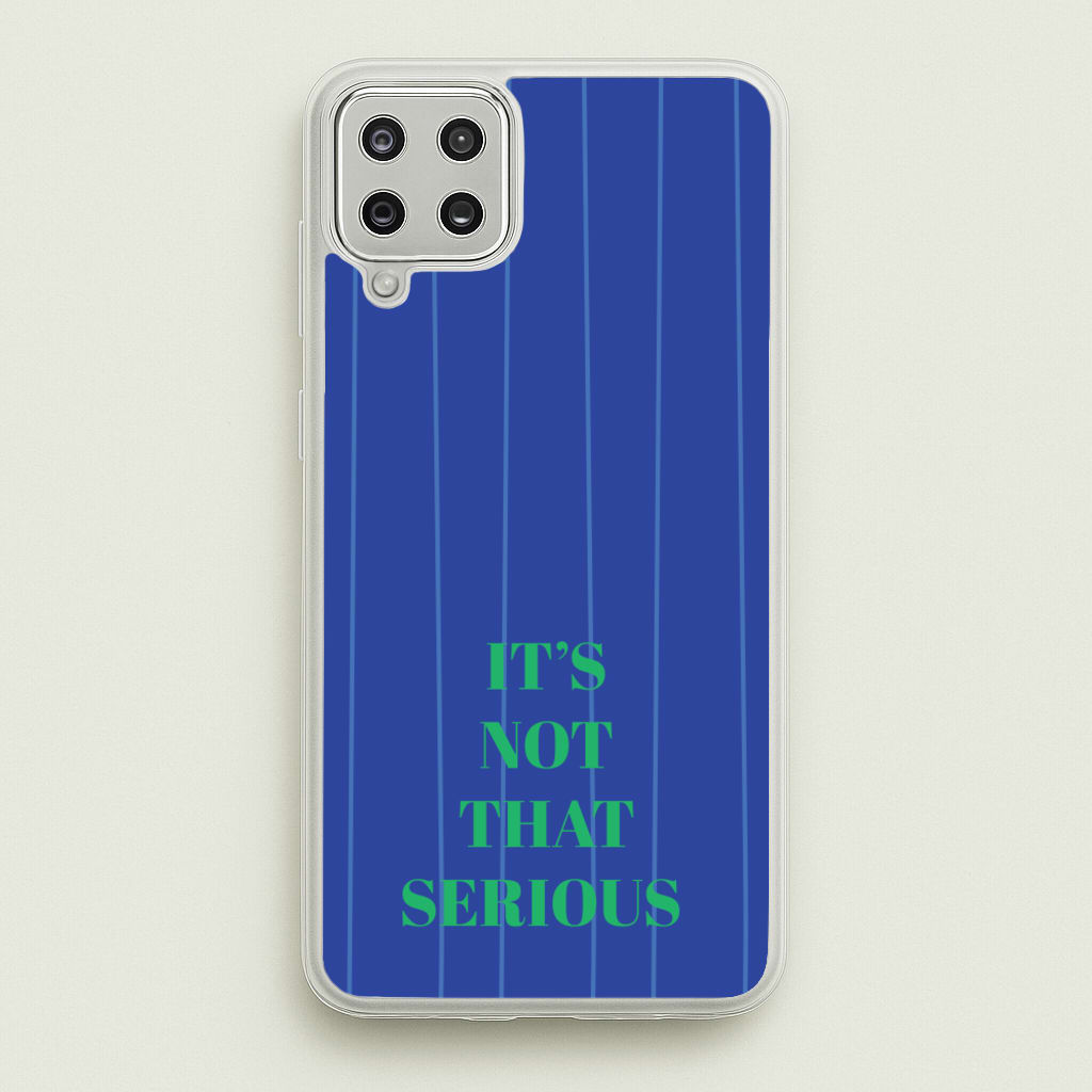 It's Not That Serious Stripes - Patterns Phone Case for Galaxy A12