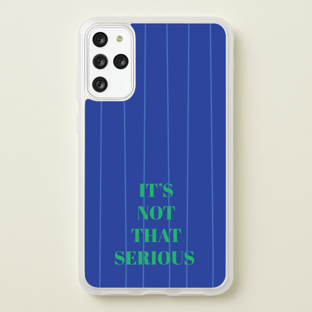 It's Not That Serious Stripes - Patterns Phone Case for Galaxy S20 Plus