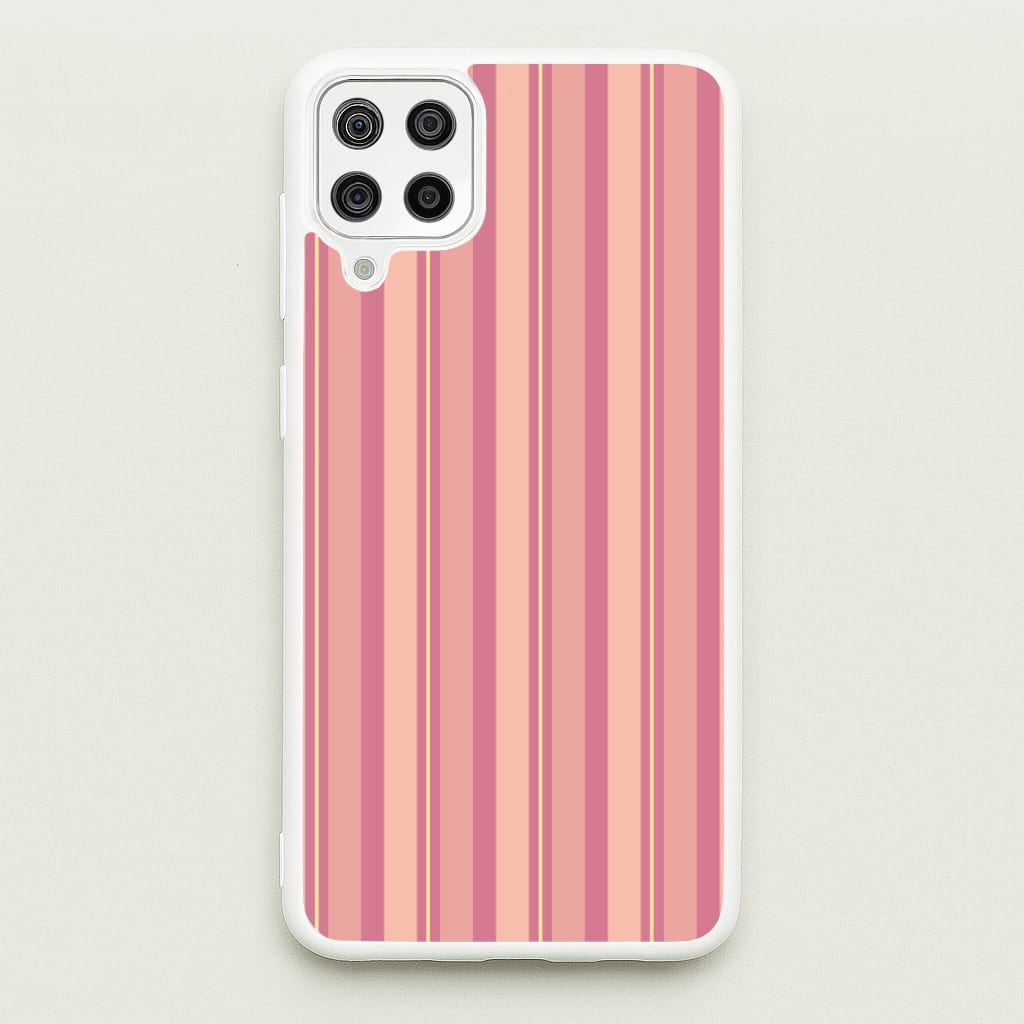 Pink And Yellow Stripes - Patterns Phone Case for Galaxy A12