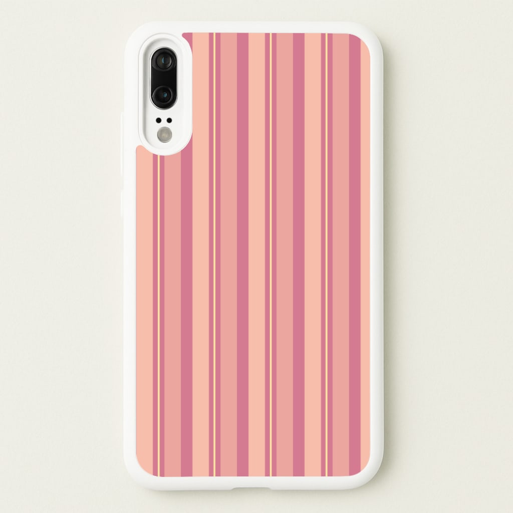 Pink And Yellow Stripes - Patterns Phone Case for Huawei P20