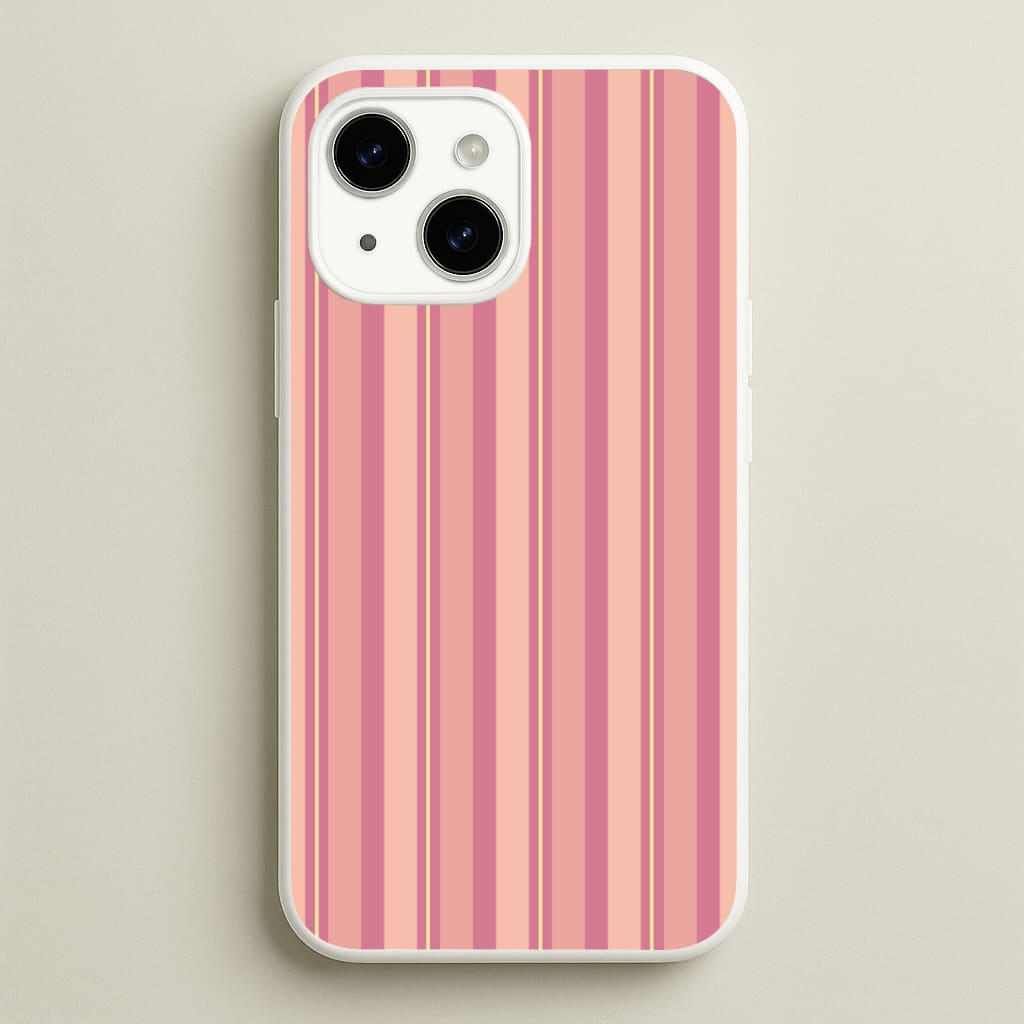 Pink And Yellow Stripes - Patterns Phone Case for iPhone 15 Plus