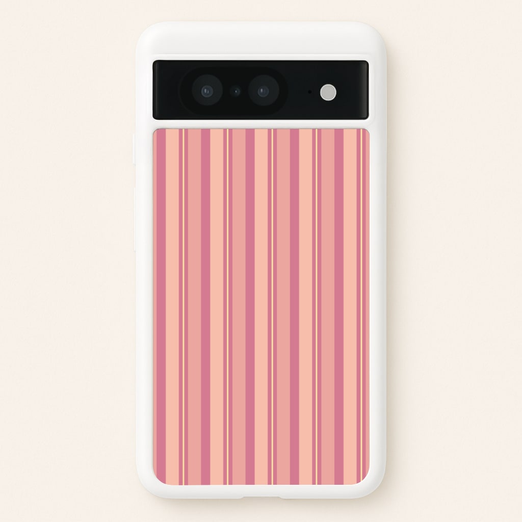 Pink And Yellow Stripes - Patterns Phone Case for Google Pixel 8