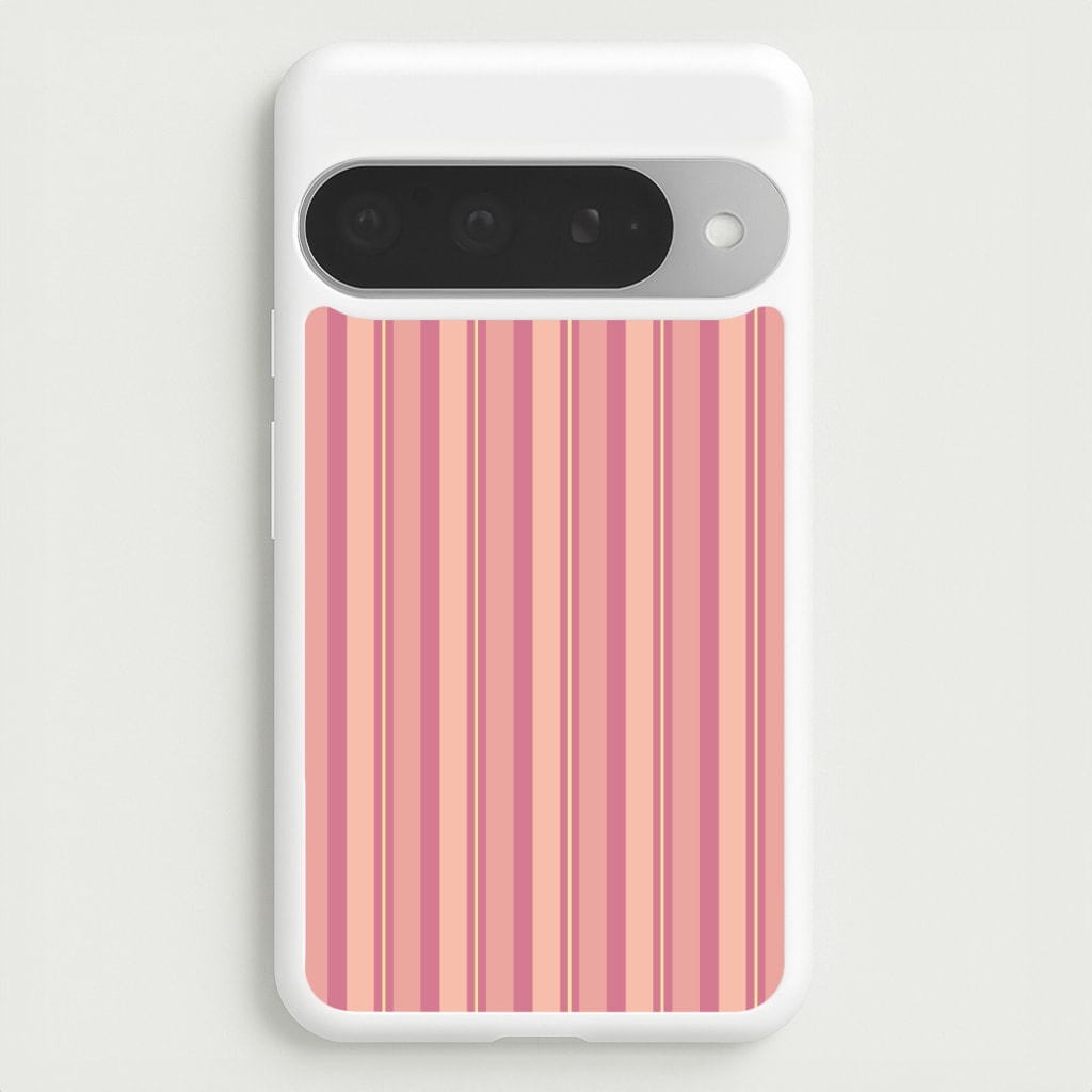 Pink And Yellow Stripes Phone Case for Google Pixel 10 Pro XL