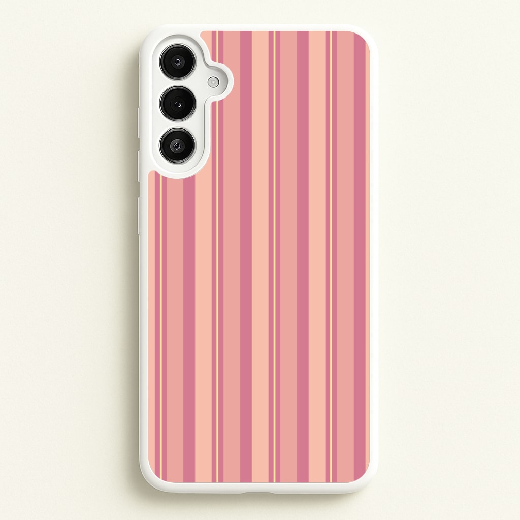 Pink And Yellow Stripes - Patterns Phone Case for Galaxy A34