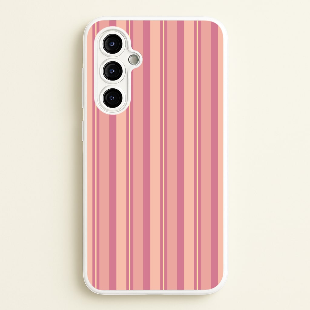 Pink And Yellow Stripes - Patterns Phone Case for Galaxy A54