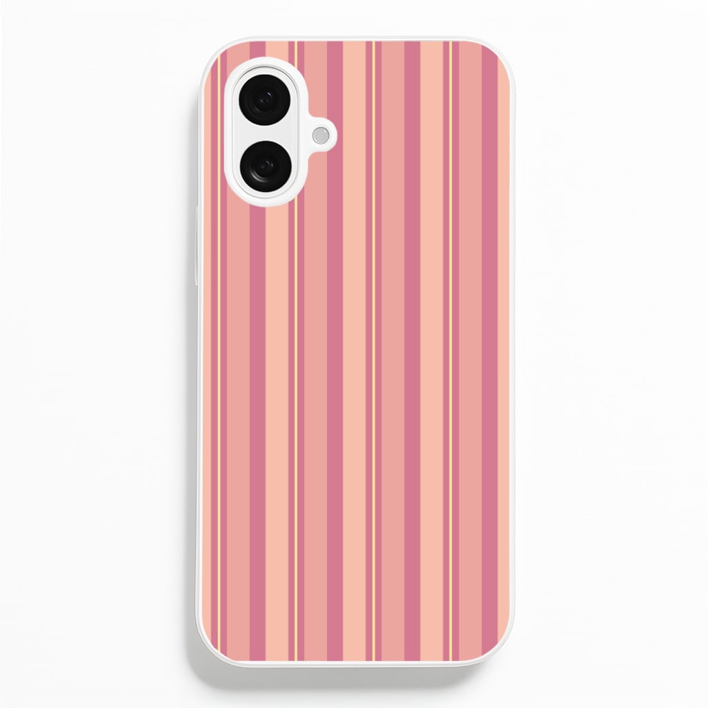Pink And Yellow Stripes Phone Case