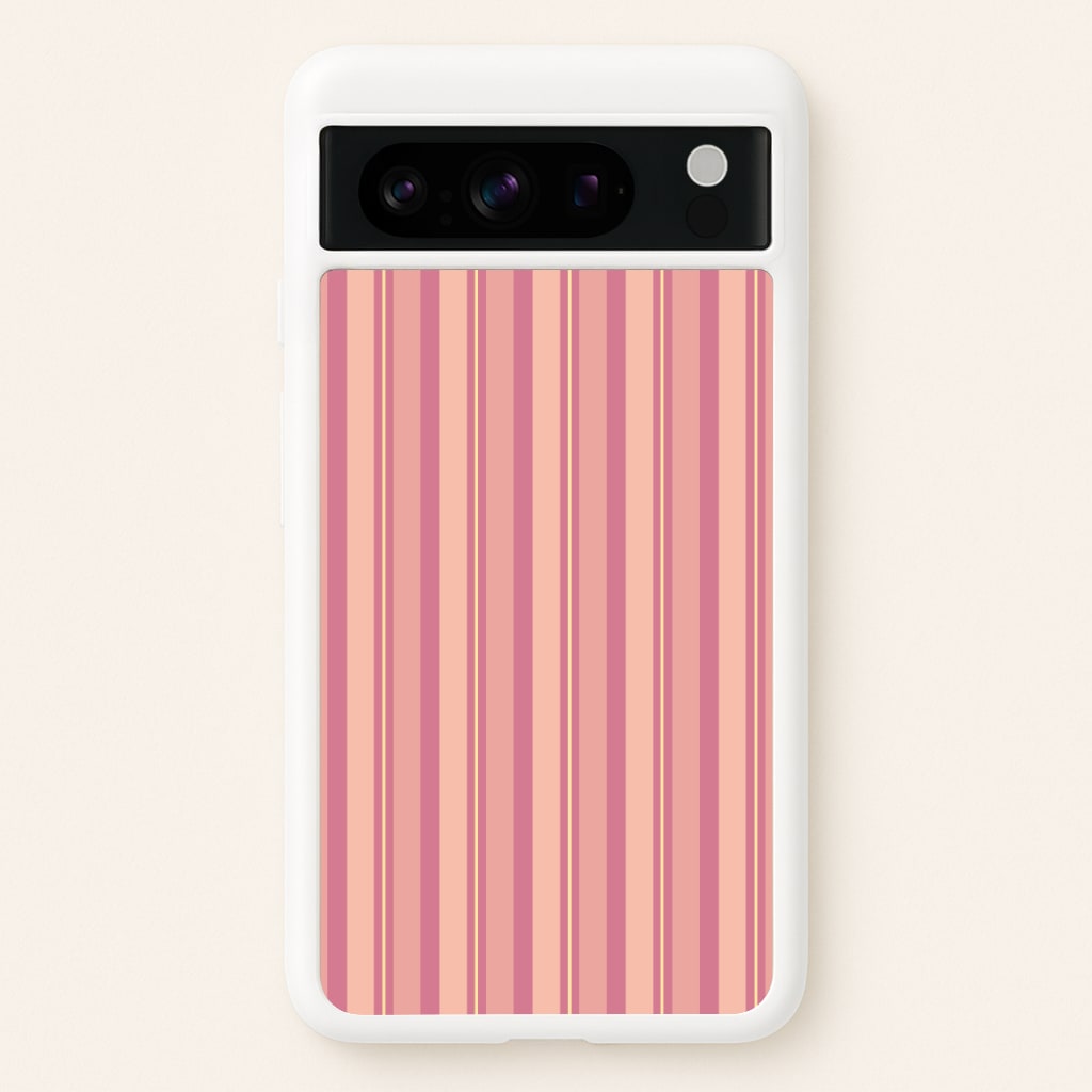 Pink And Yellow Stripes - Patterns Phone Case for Google Pixel 8 Pro