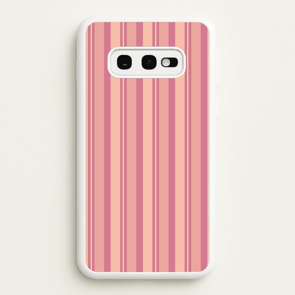 Pink And Yellow Stripes - Patterns Phone Case for Galaxy S10e