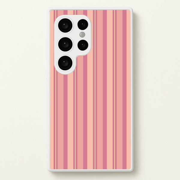 Pink And Yellow Stripes - Patterns Phone Case for Galaxy S24 Ultra