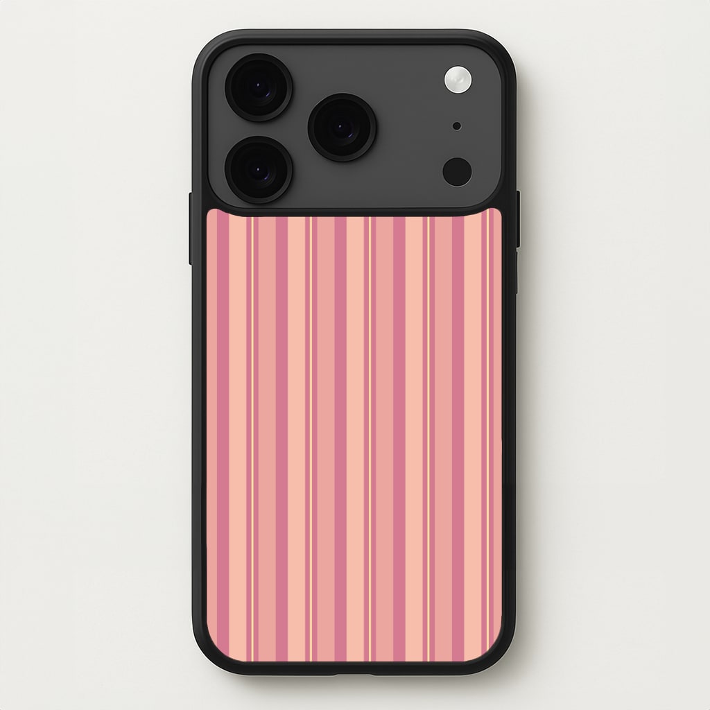 Pink And Yellow Stripes Phone Case for iPhone 17 Pro