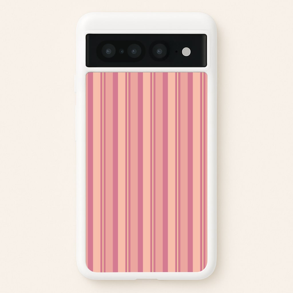 Pink And Yellow Stripes - Patterns Phone Case for Google Pixel 7 Pro