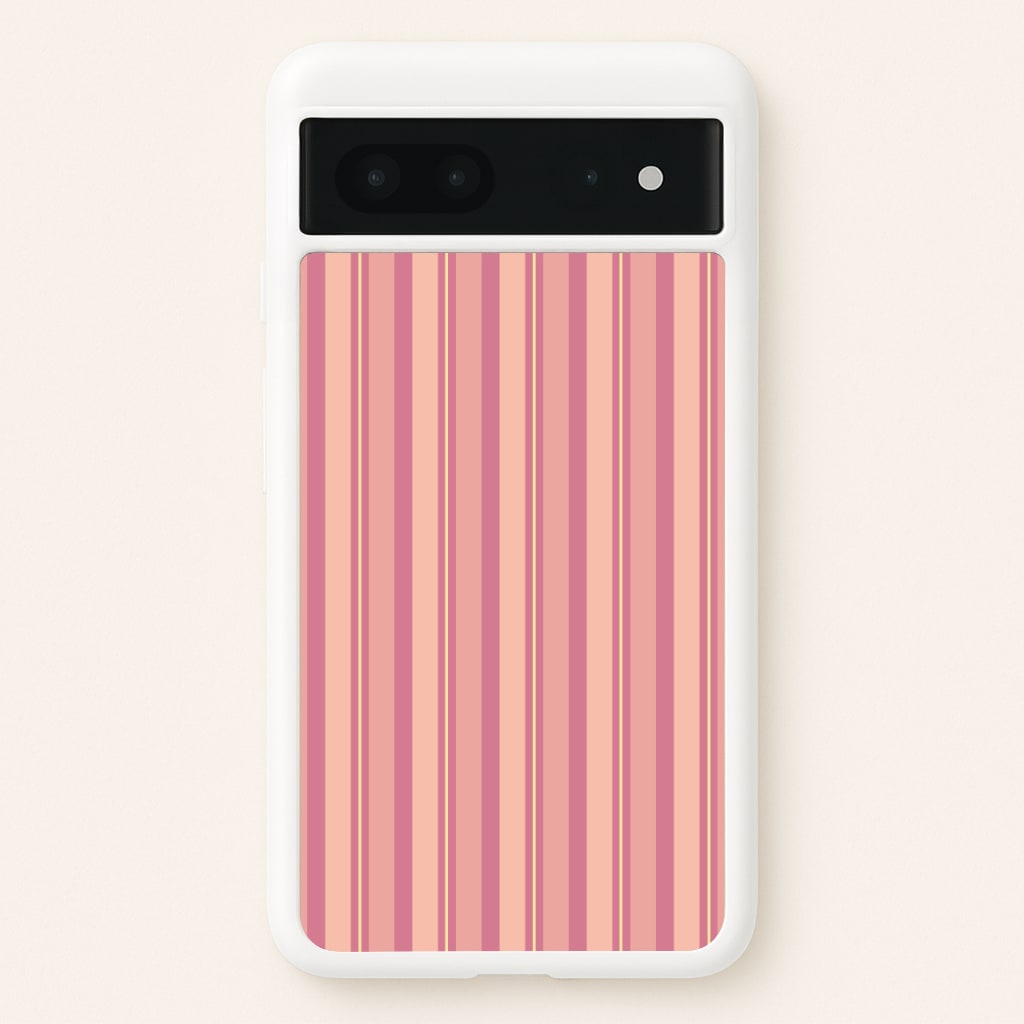 Pink And Yellow Stripes - Patterns Phone Case for Google Pixel 7