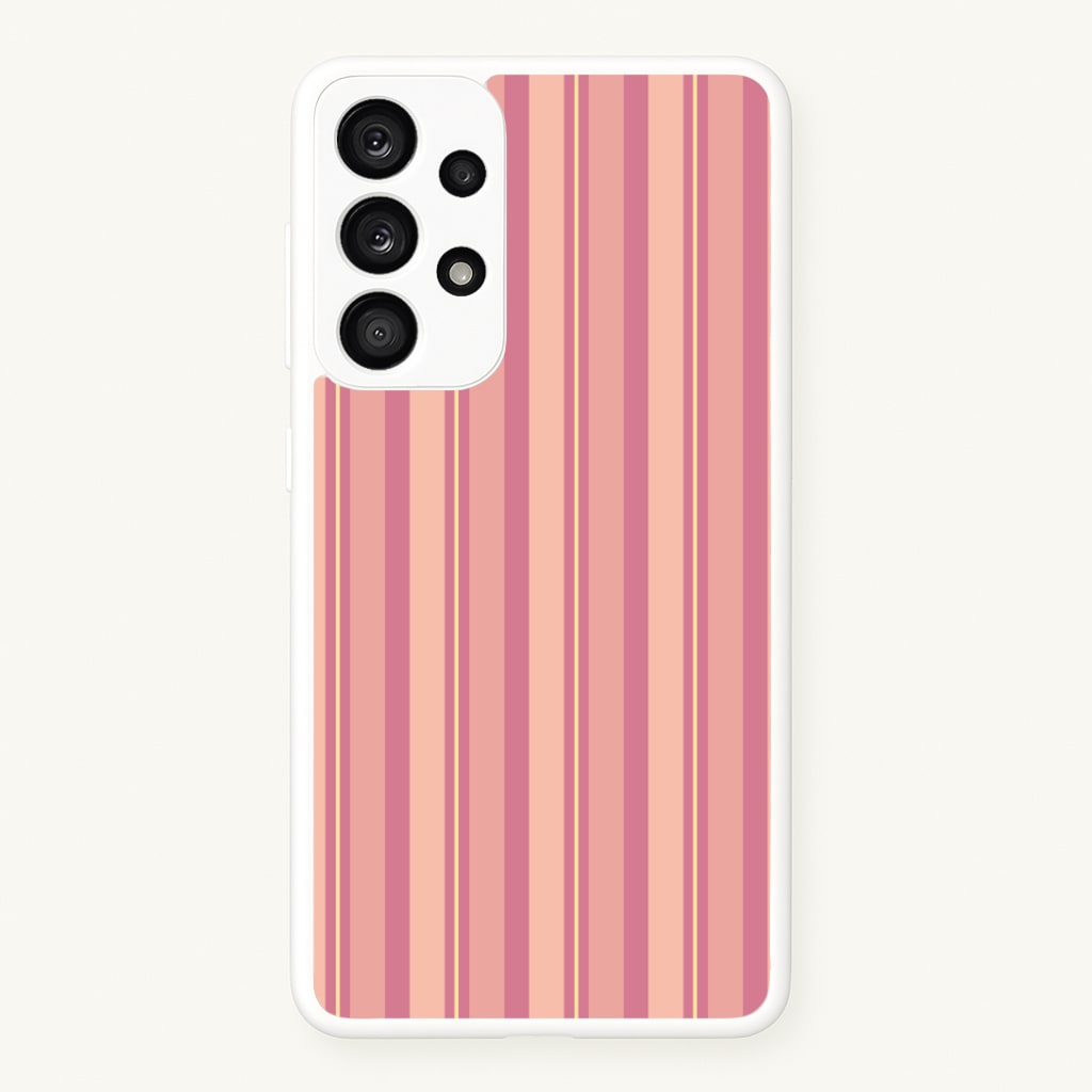Pink And Yellow Stripes - Patterns Phone Case for Galaxy A53