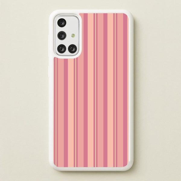Pink And Yellow Stripes - Patterns Phone Case for Galaxy A71