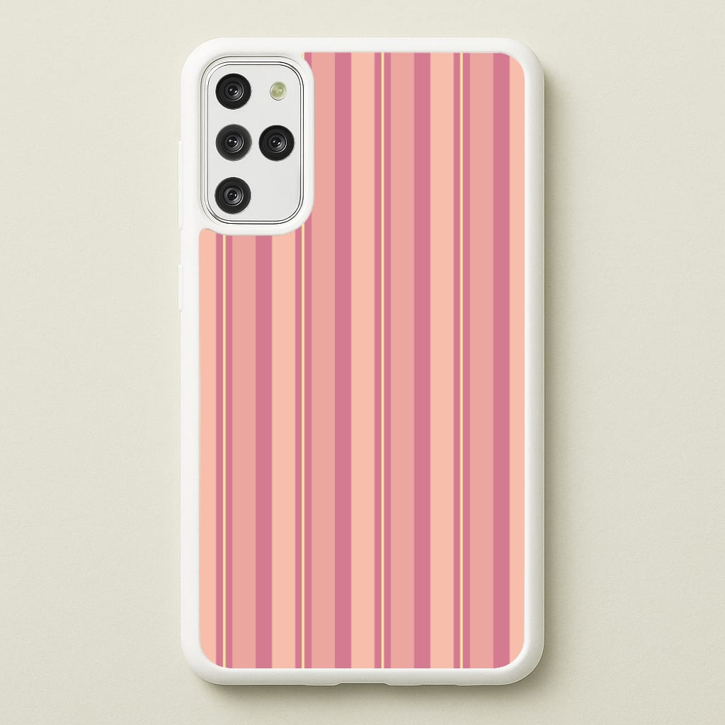 Pink And Yellow Stripes - Patterns Phone Case for Galaxy S20 Plus
