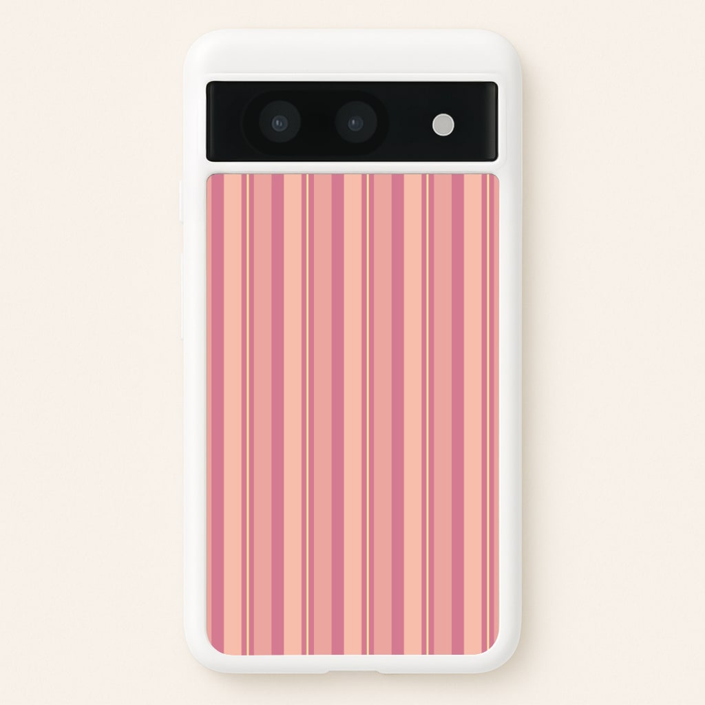 Pink And Yellow Stripes - Patterns Phone Case for Google Pixel 8a